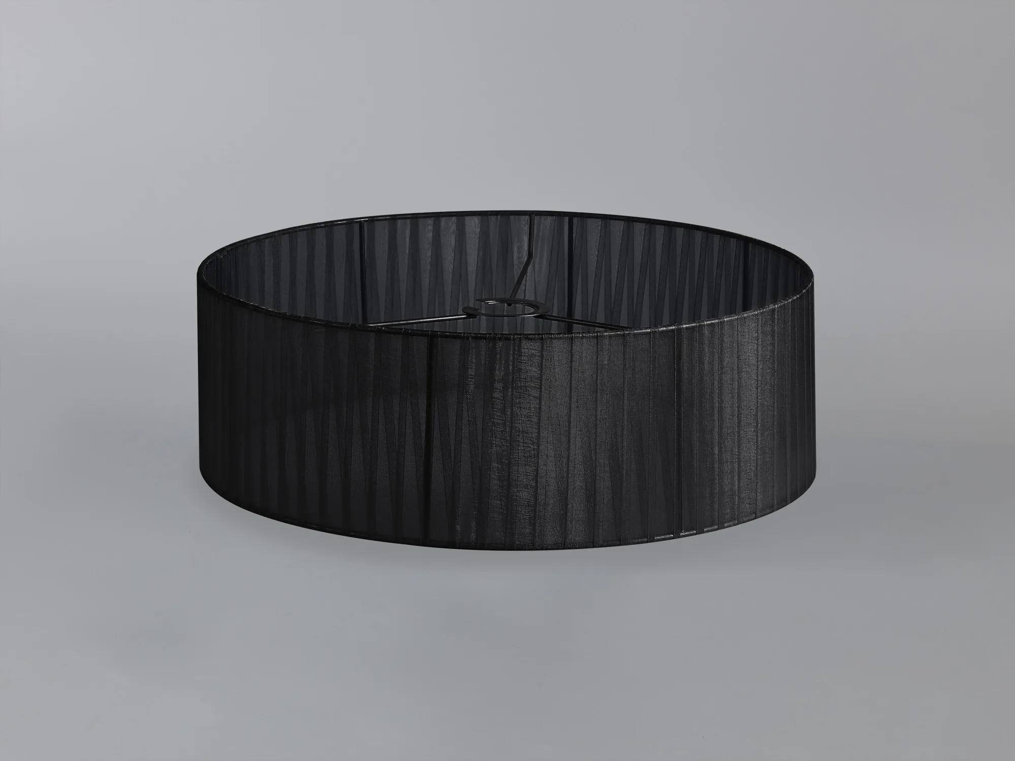 Serena 45cm Faux Silk Organza Shade Black D0608  Deco Serena